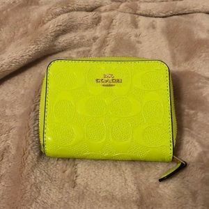 Coach small zip wallet